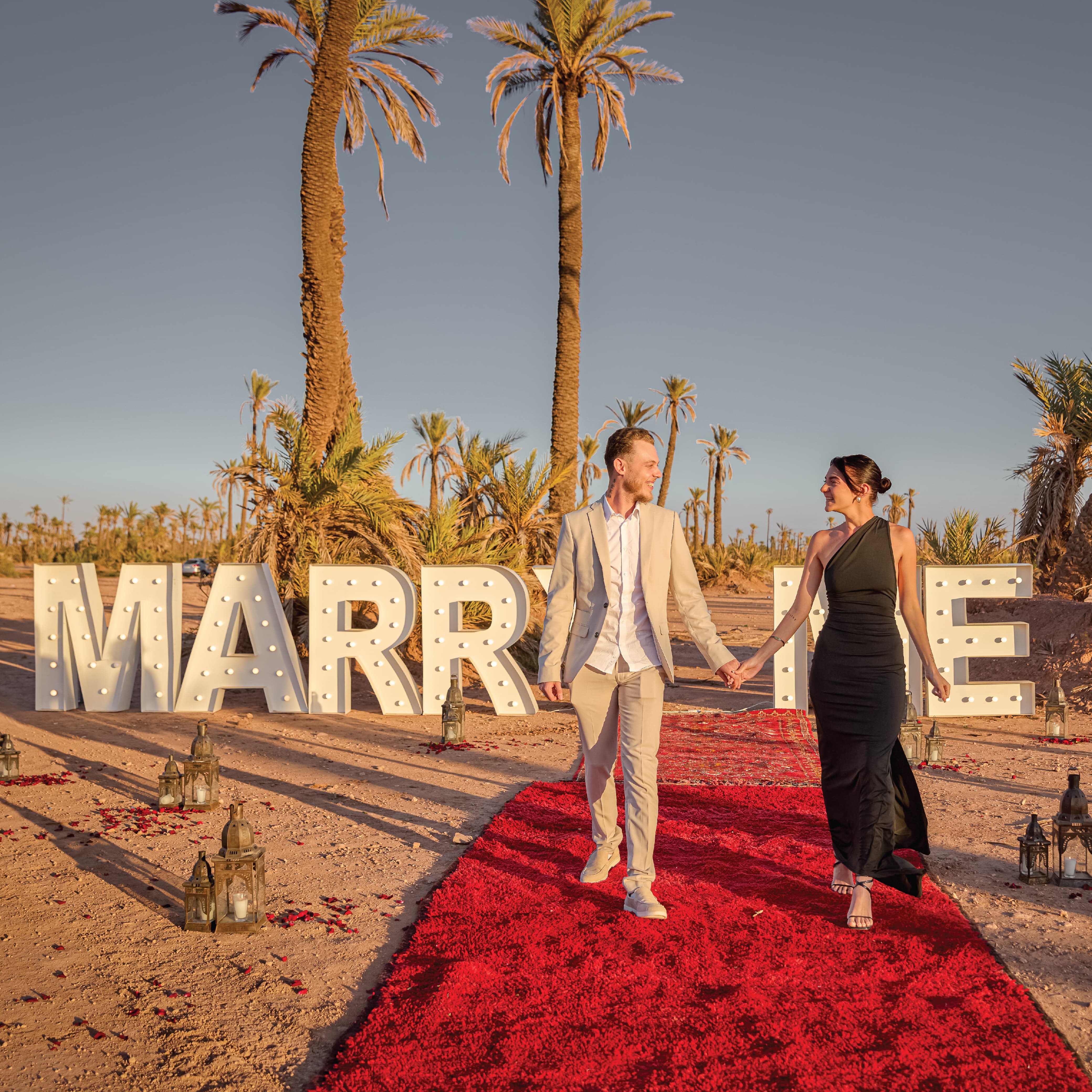 Marriage Proposal Agafay Marrakech