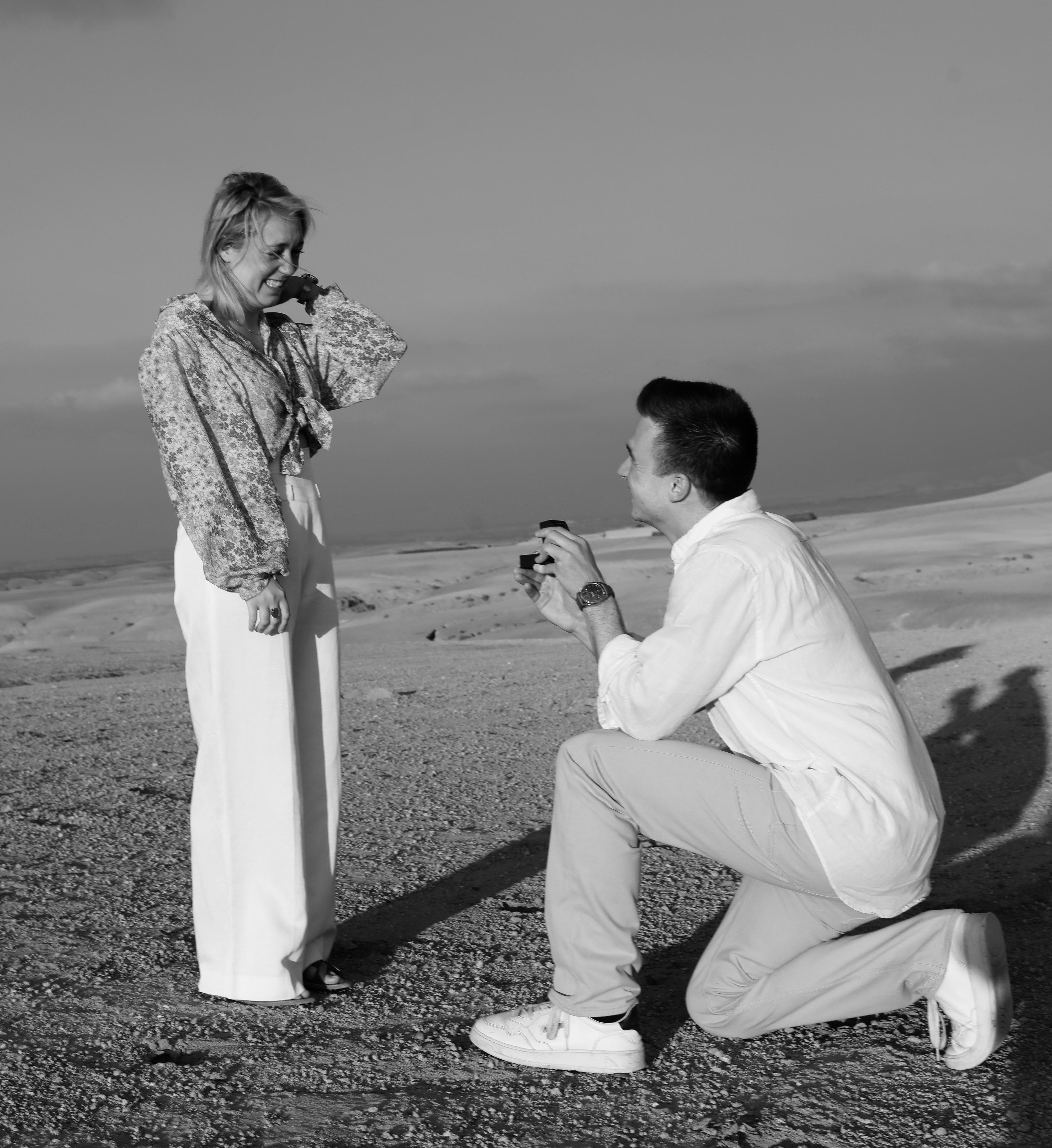 Marriage Proposal Agafay Marrakech